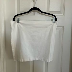 White Bodycon Mini Skirt